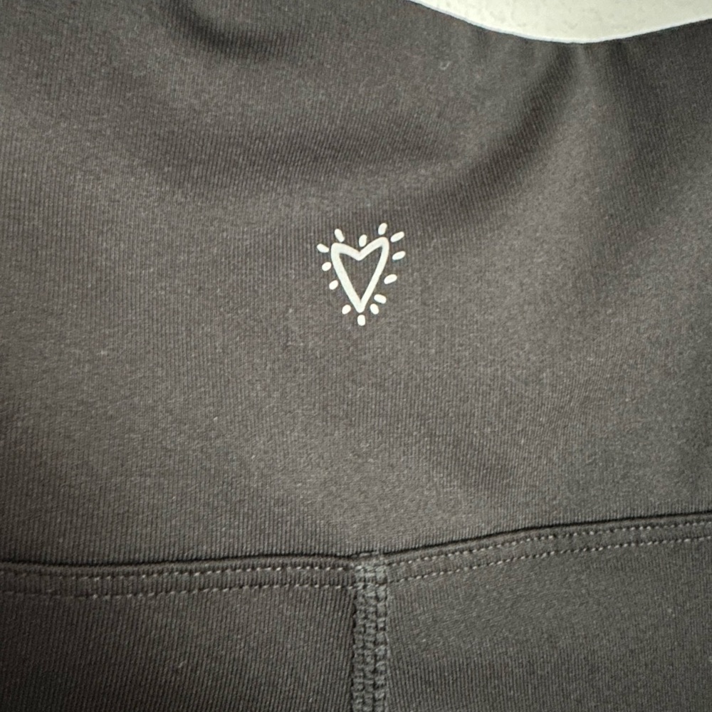 Betsey Johnson Black Leggings with White Lightning Bolt Accent - Picture 4 of 5